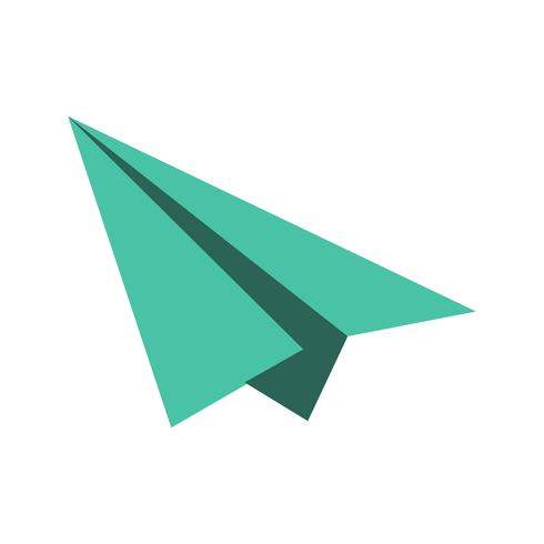 Paper Plane Icon Ilustração Vetor