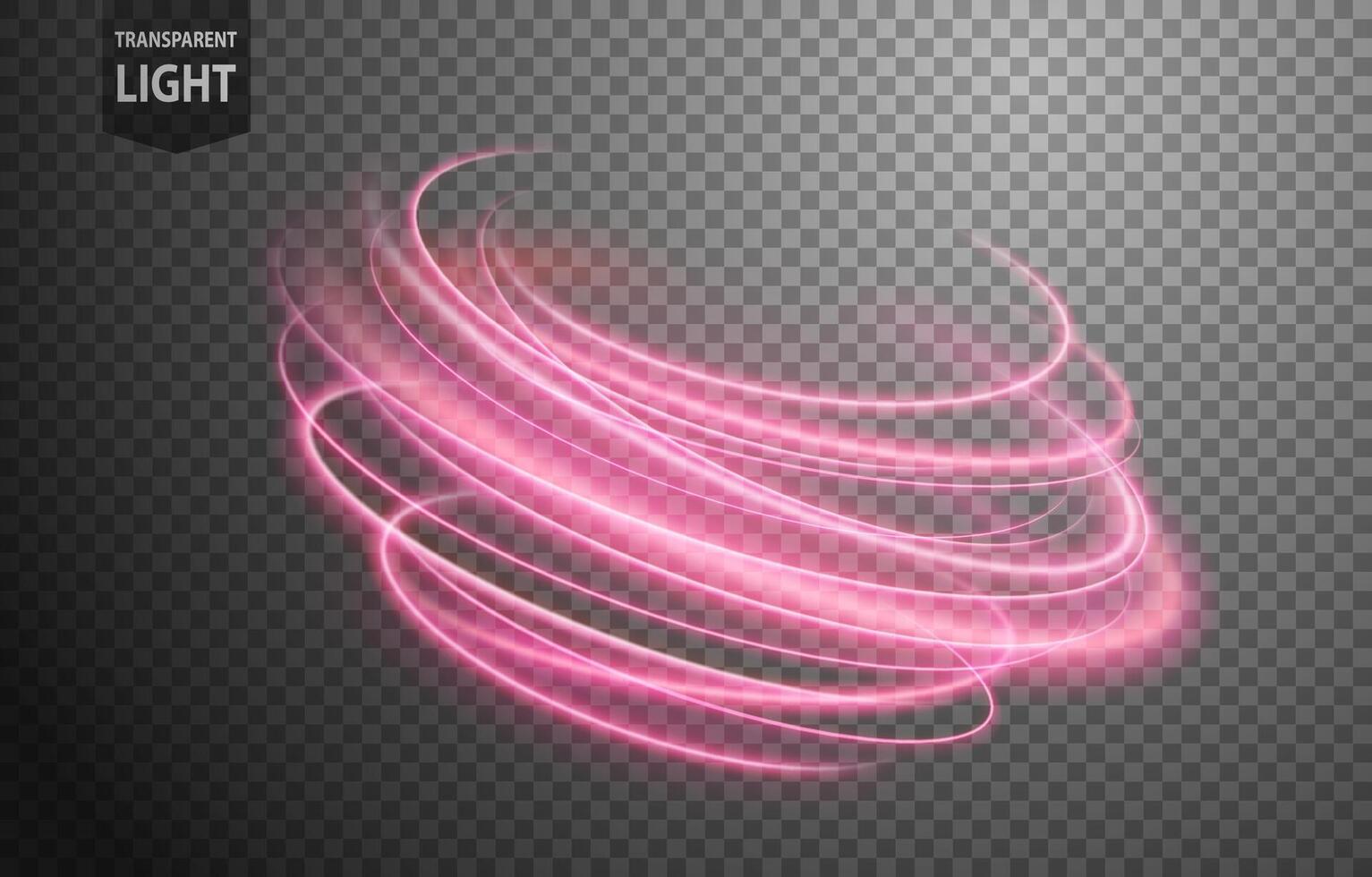 abstrato Rosa torção do luz com uma fundo, isolado e fácil para editar, vetor ilustração