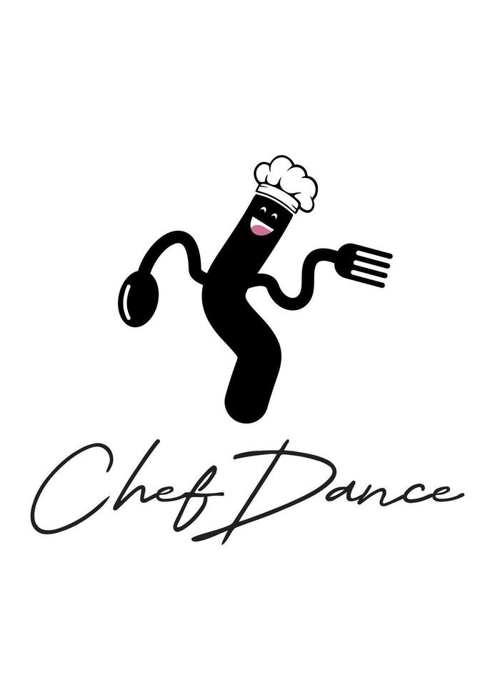 cheff pessoas dança idéia vetor logotipo Projeto