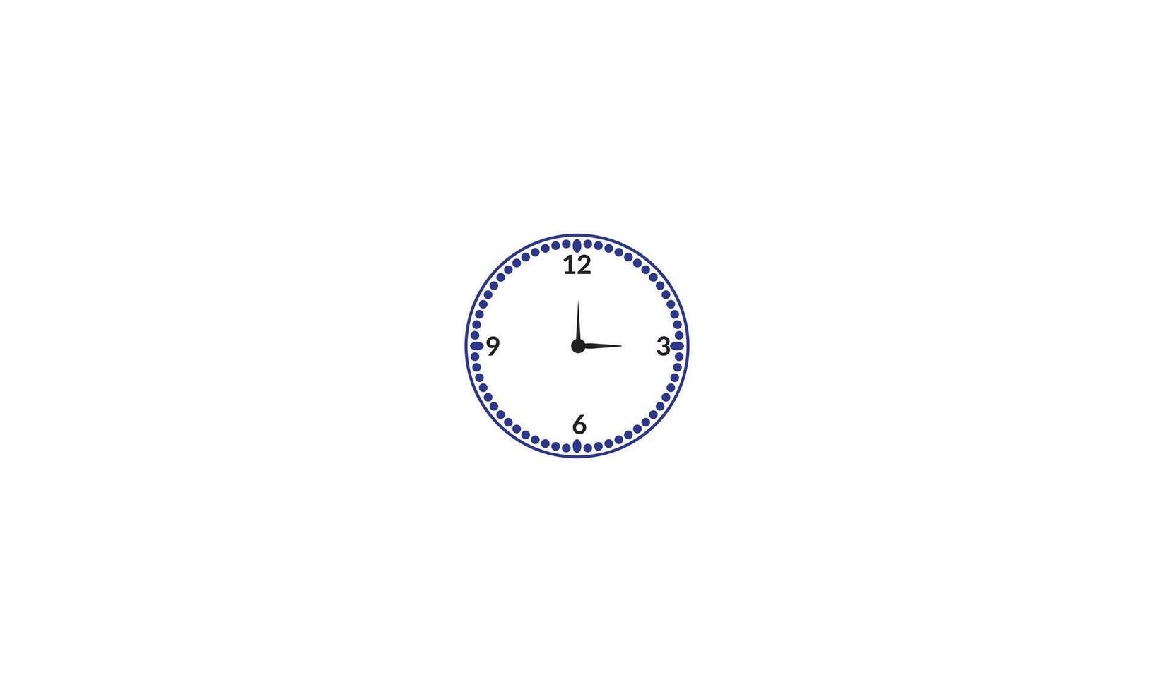 relógio ícone dentro plano estilo, cronômetro em azul fundo. o negócio assistir. vetor Projeto elemento para você projeto