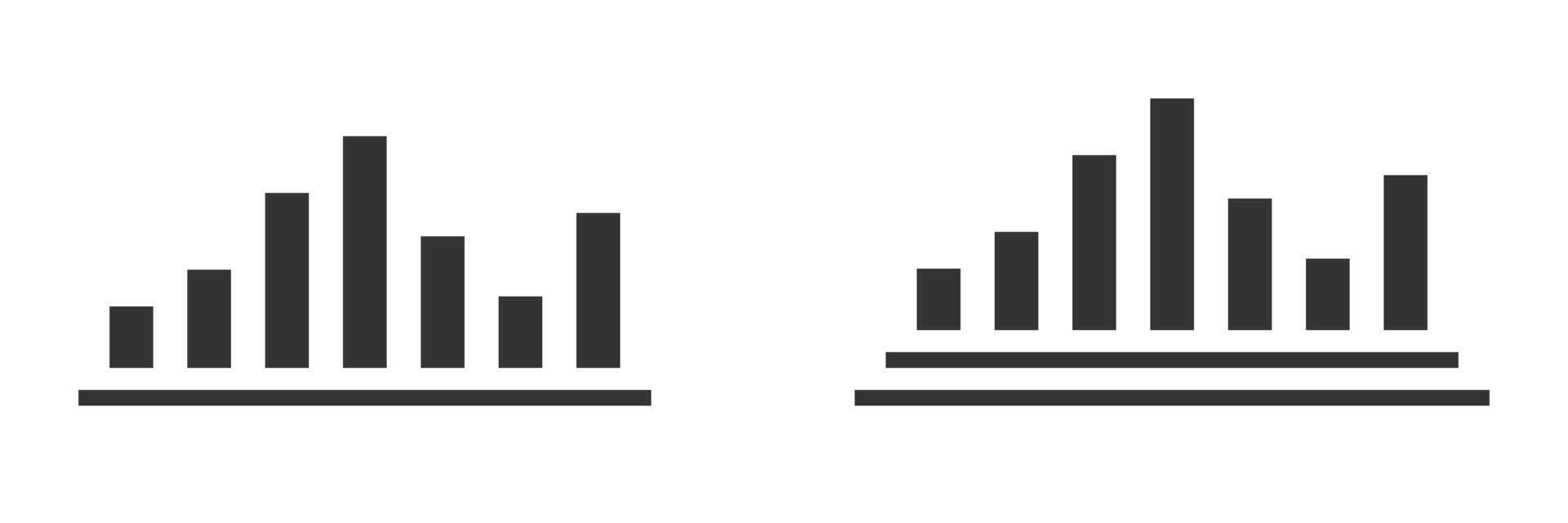 Estatisticas ícone. infográfico gráfico símbolo. vetor ilustração.