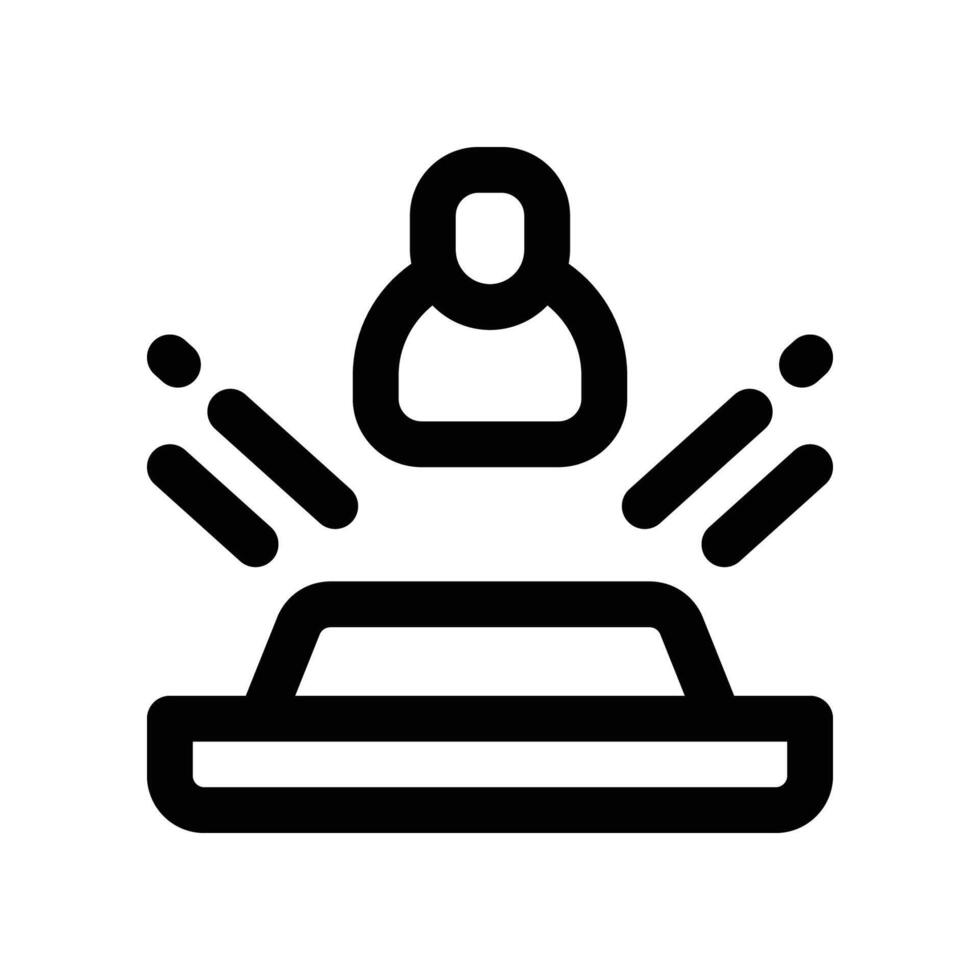 virtual ligar ícone. vetor linha ícone para seu local na rede Internet, móvel, apresentação, e logotipo Projeto.