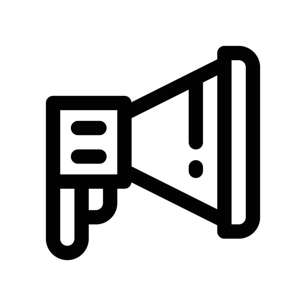 megafone ícone. vetor linha ícone para seu local na rede Internet, móvel, apresentação, e logotipo Projeto.