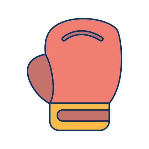 Ilustração em vetor de ícone de boxe