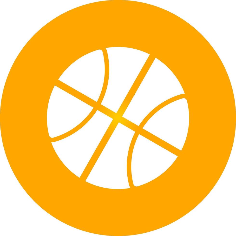 design de ícone criativo de basquete vetor