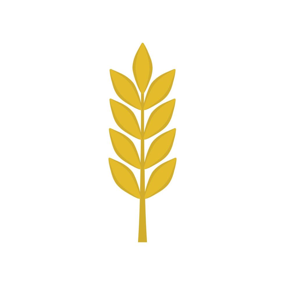 ícone de trigo em design plano vetor