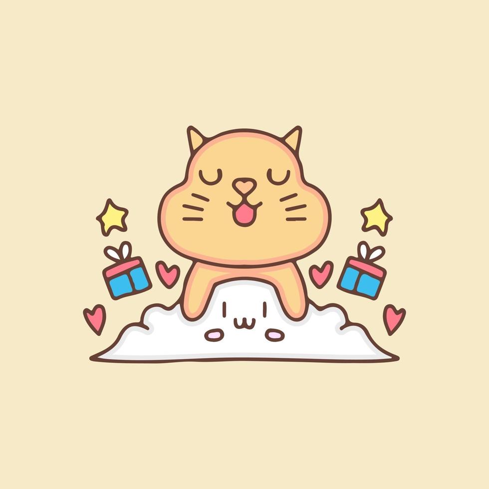 COMO DESENHAR UM GATO KAWAII DORMINDO 