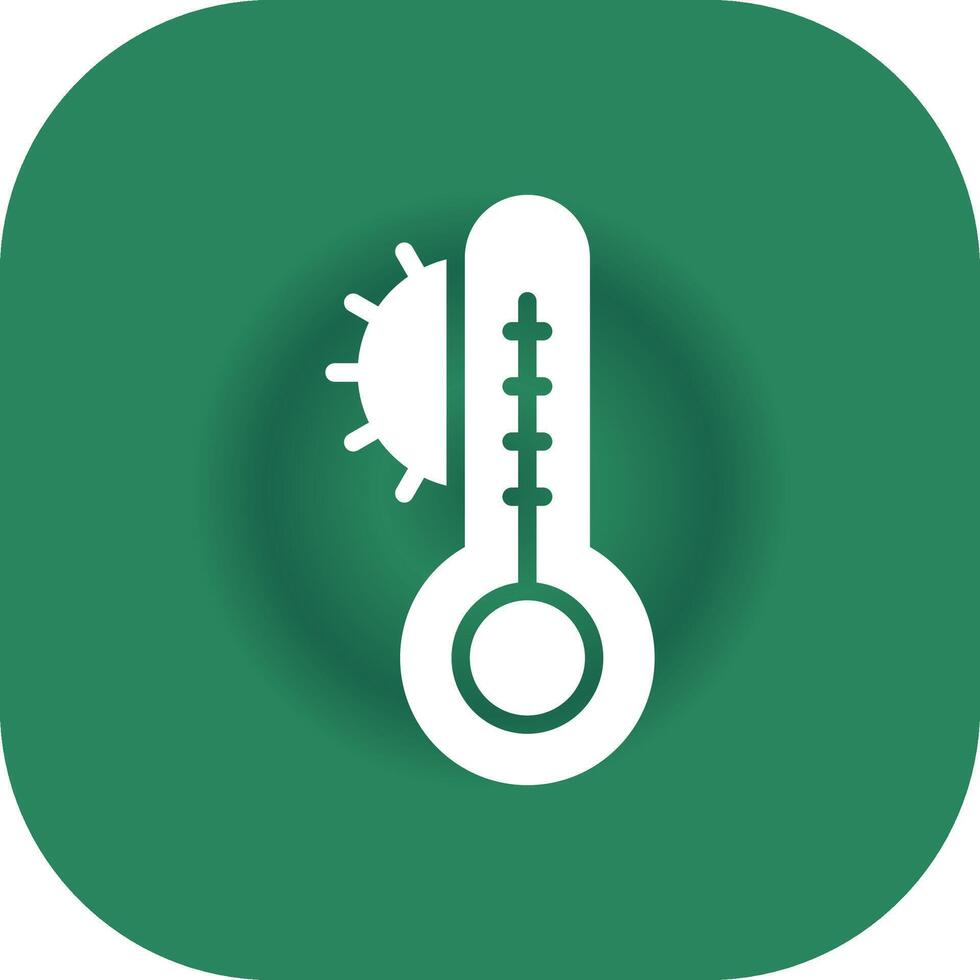 design de ícone criativo de temperatura vetor