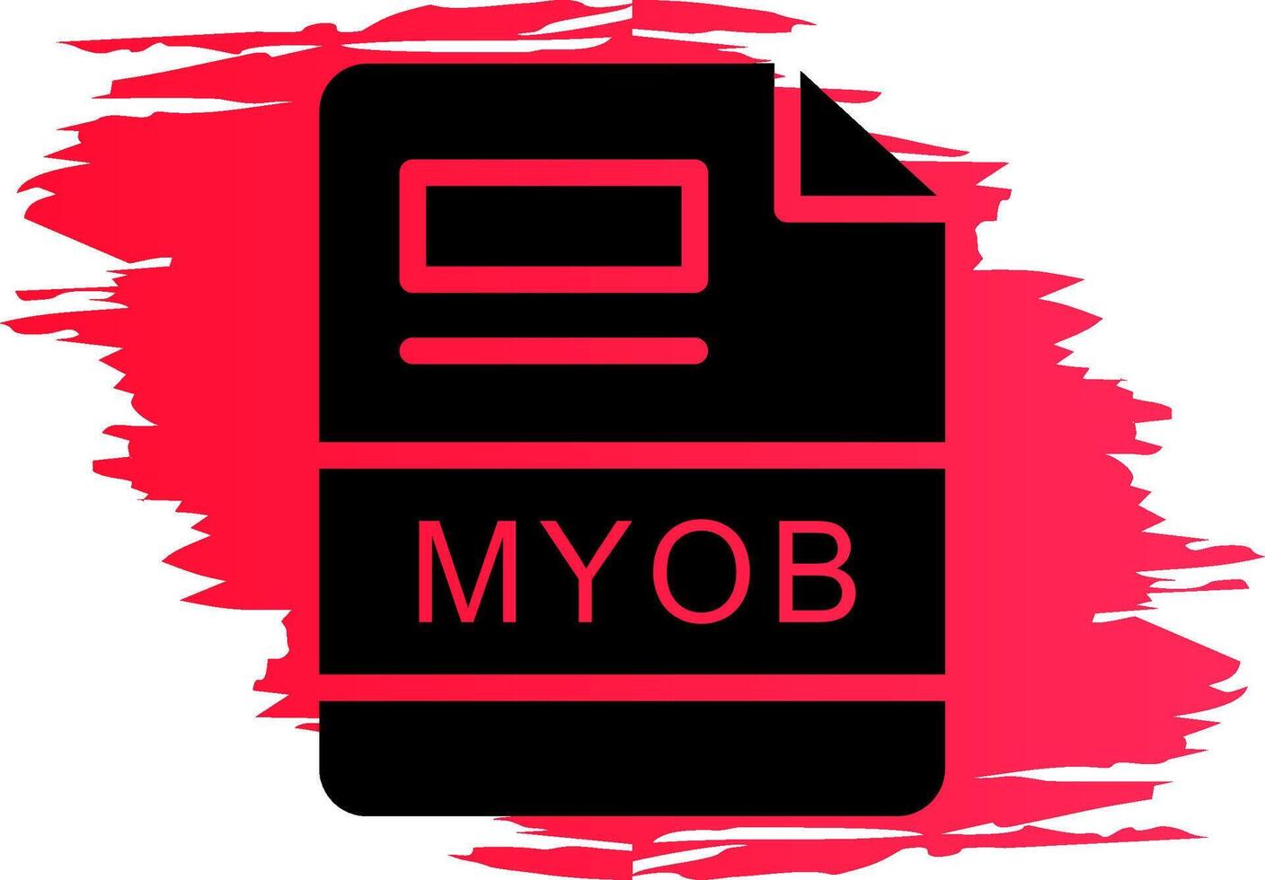 myob criativo ícone Projeto vetor