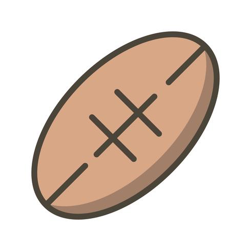 Ilustração em vetor ícone rugby