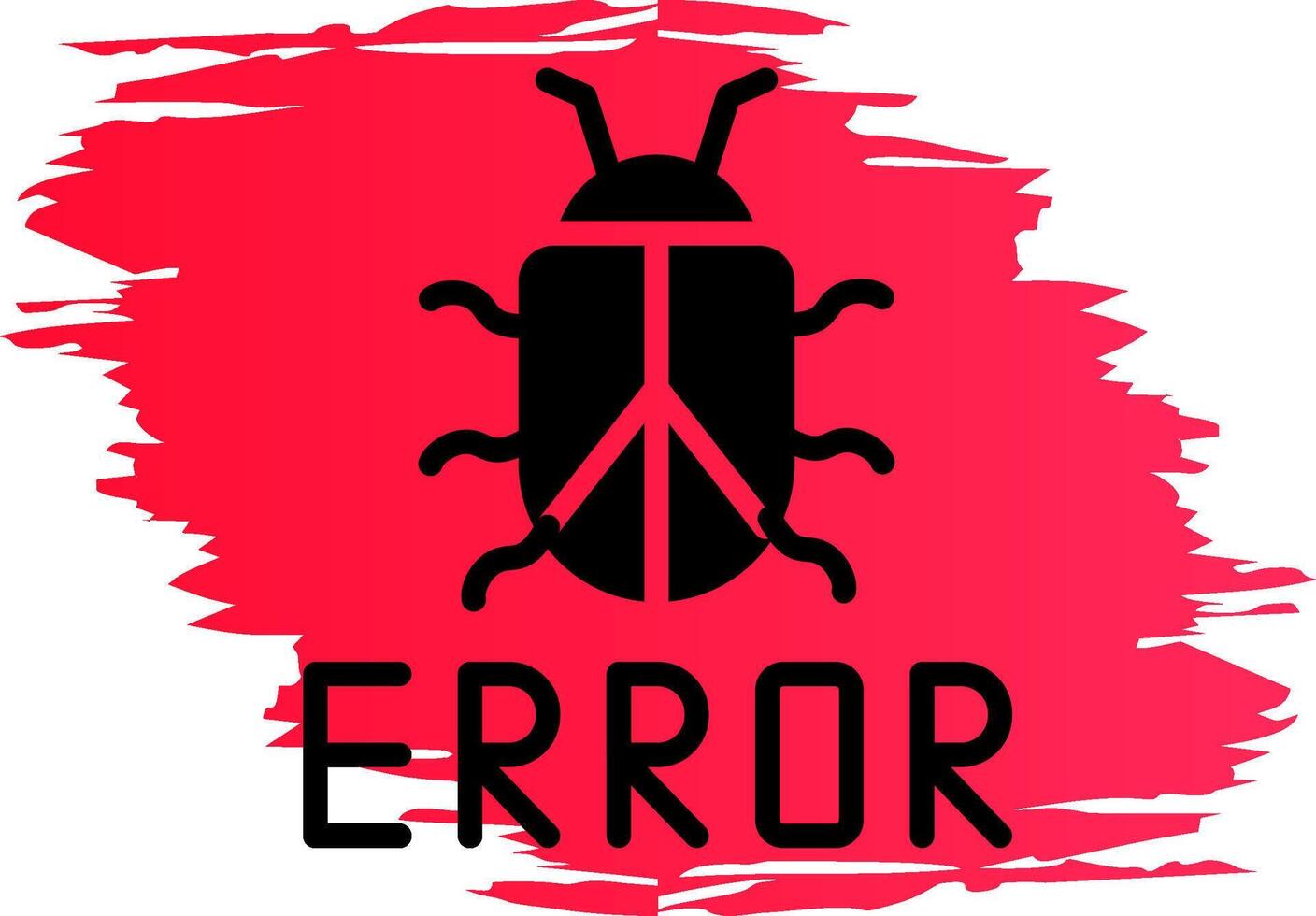 design de ícone criativo de bug vetor