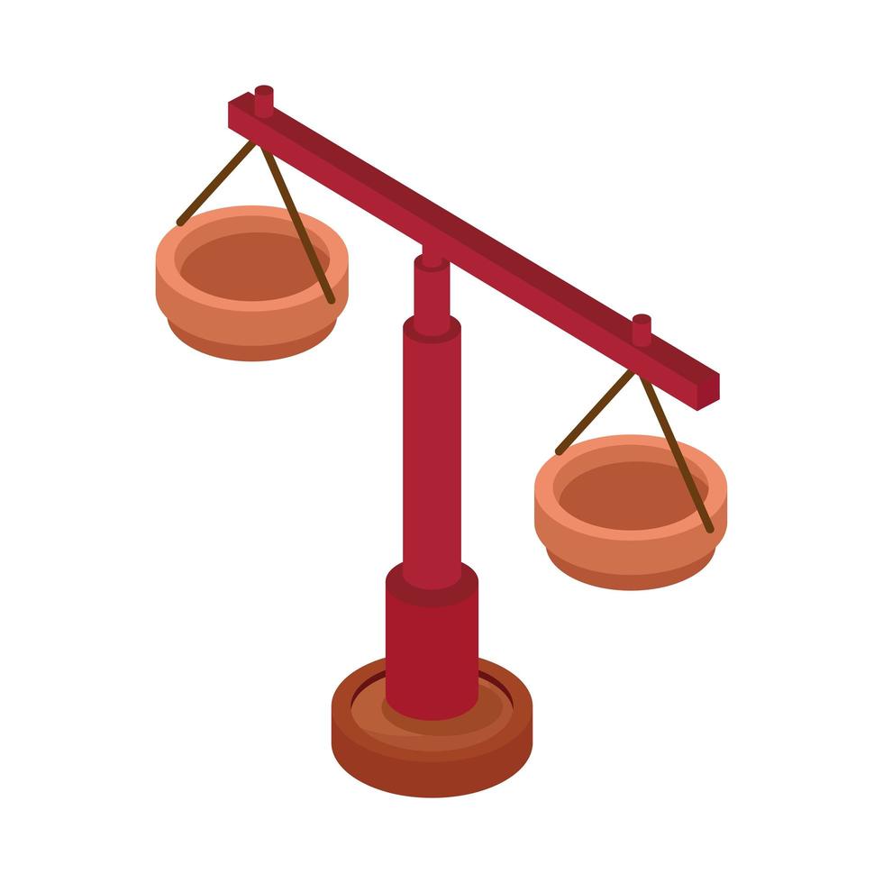 equilíbrio da escala de justiça vetor