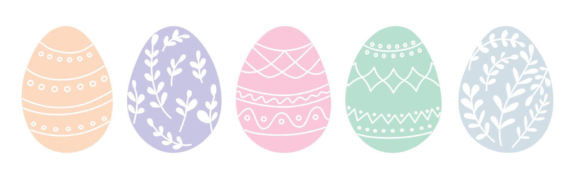 Páscoa ovos ícones. vetor ilustração.