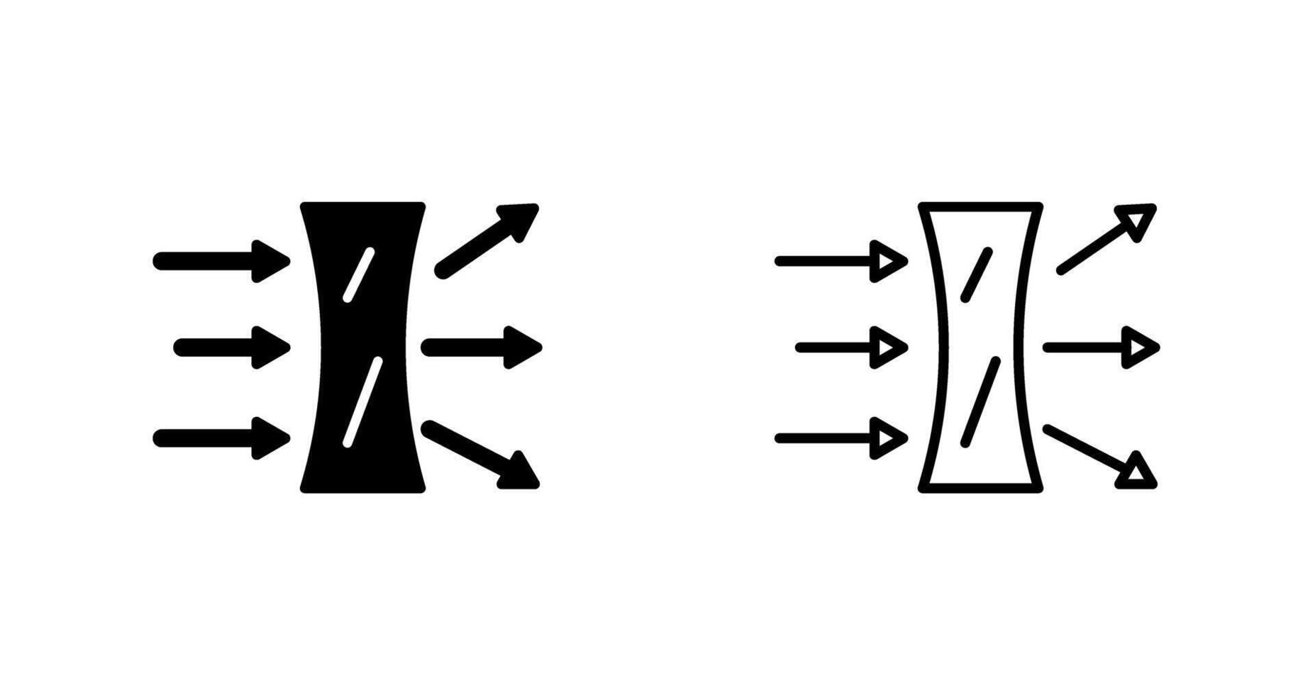 ícone de vetor de reflexão