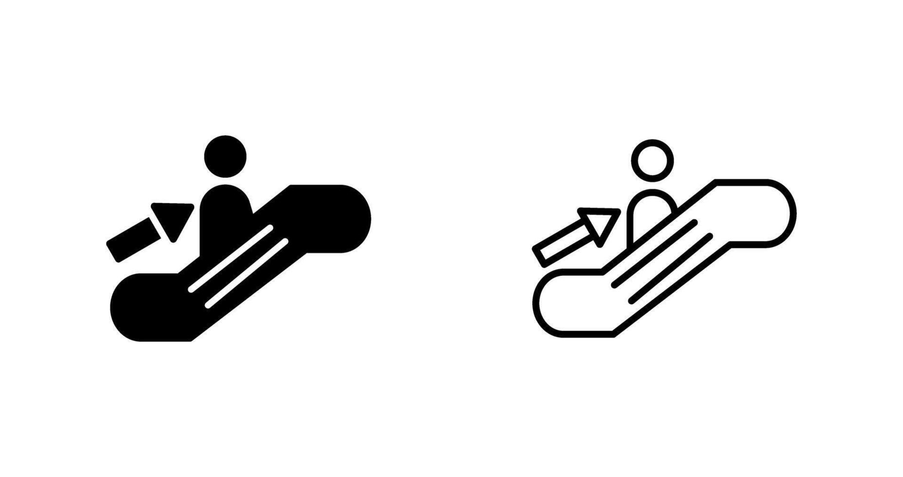 ícone de vetor de escada rolante
