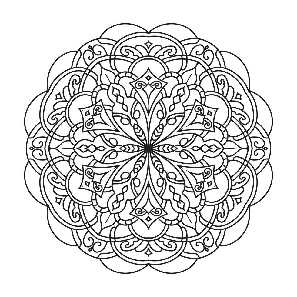 mandala para coloração página vetor