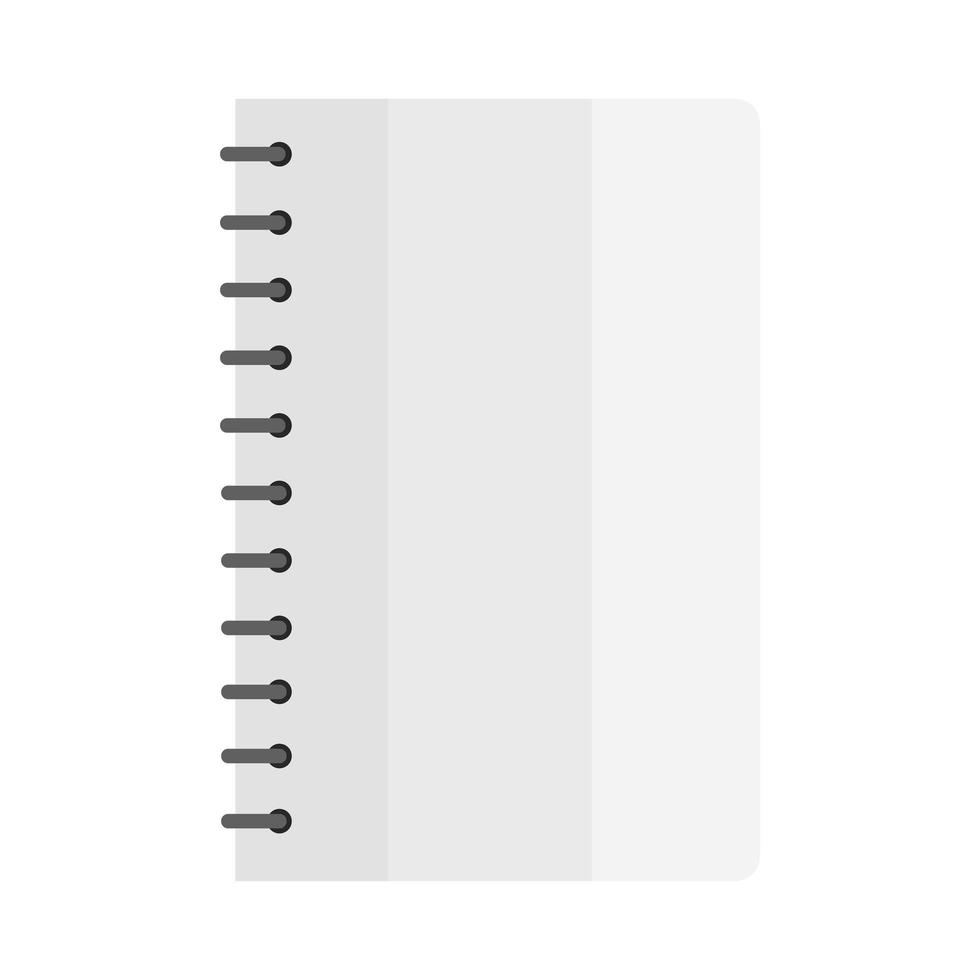 caderno em branco aberto vetor