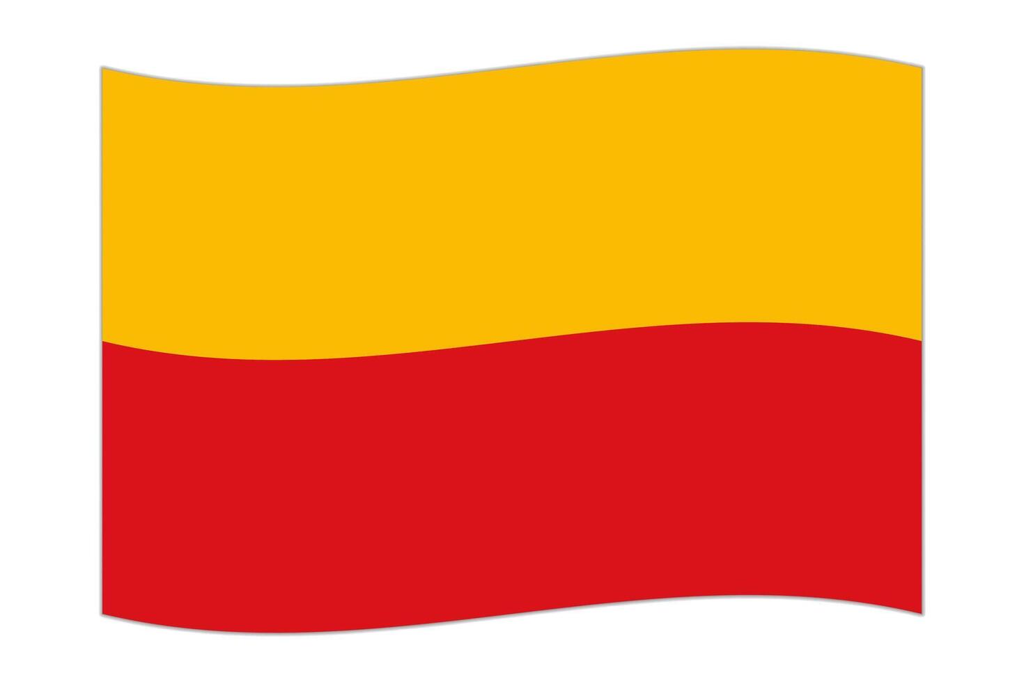acenando bandeira do departamento do lambayeque, administrativo divisão do Peru. vetor ilustração.