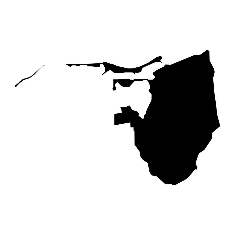 piti município mapa, administrativo divisão do guam. vetor ilustração.