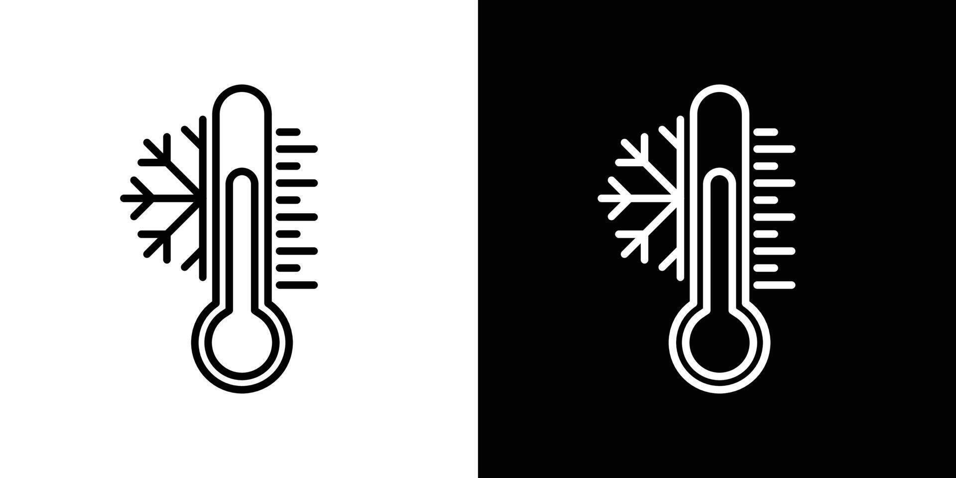 ícone de termômetro frio vetor