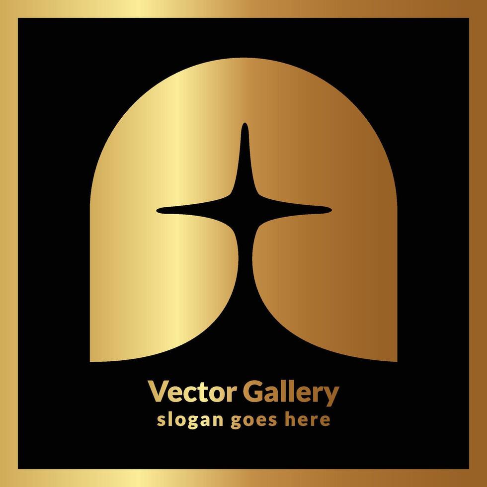 um design de logotipo abstrato vetor