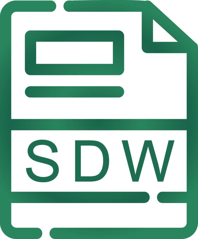 sdw criativo ícone Projeto vetor