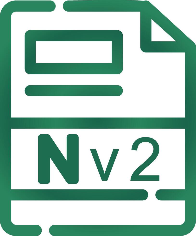 nv2 criativo ícone Projeto vetor
