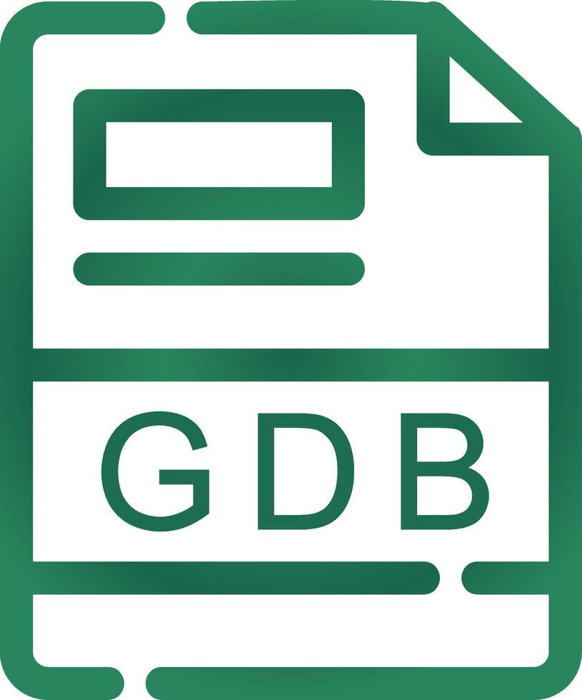 gdb criativo ícone Projeto vetor