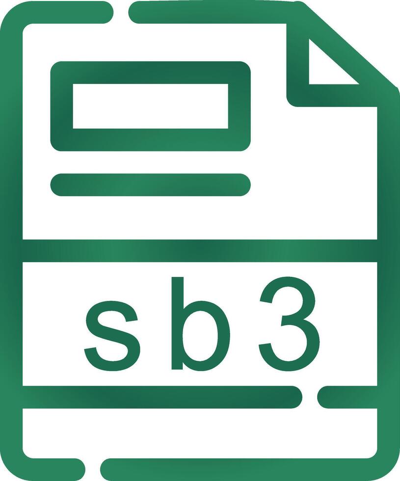 SB3 criativo ícone Projeto vetor