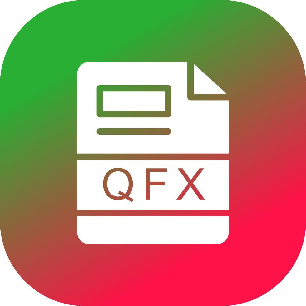 qfx criativo ícone Projeto vetor