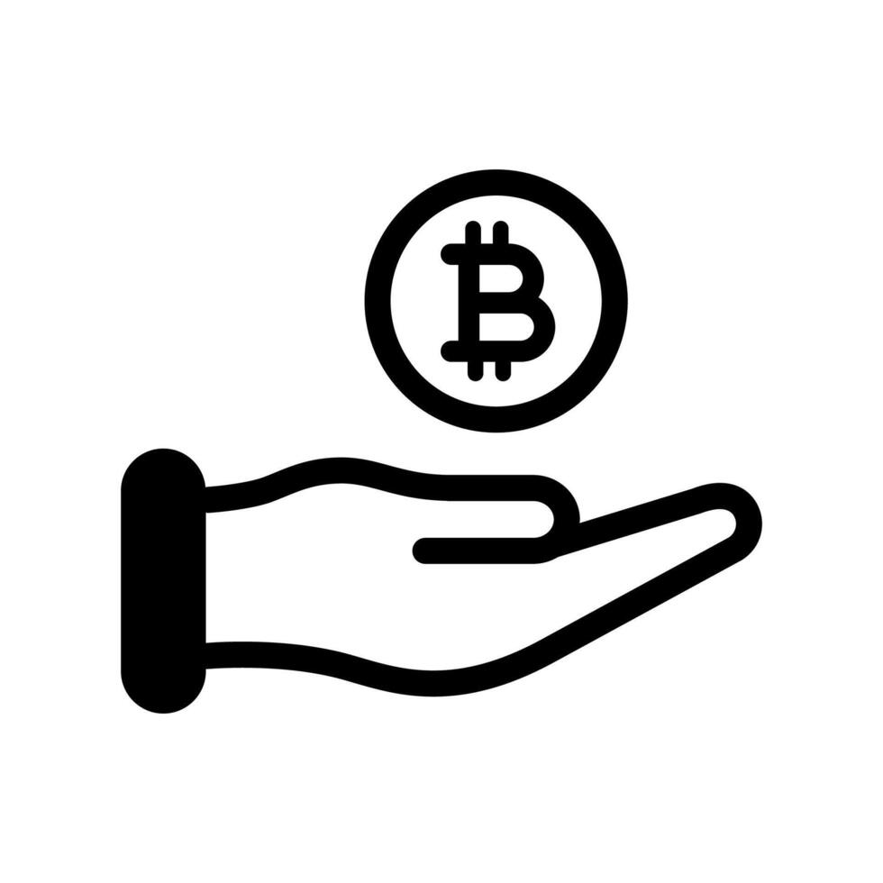 mão e dinheiro Projeto ícone vetor