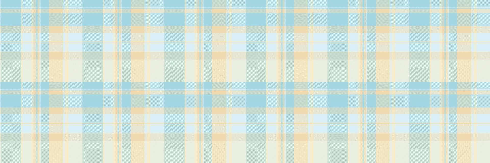 difícil tartan xadrez textura, uniforme Verifica tecido vetor. irregular padronizar fundo têxtil desatado dentro luz e trigo cores. vetor