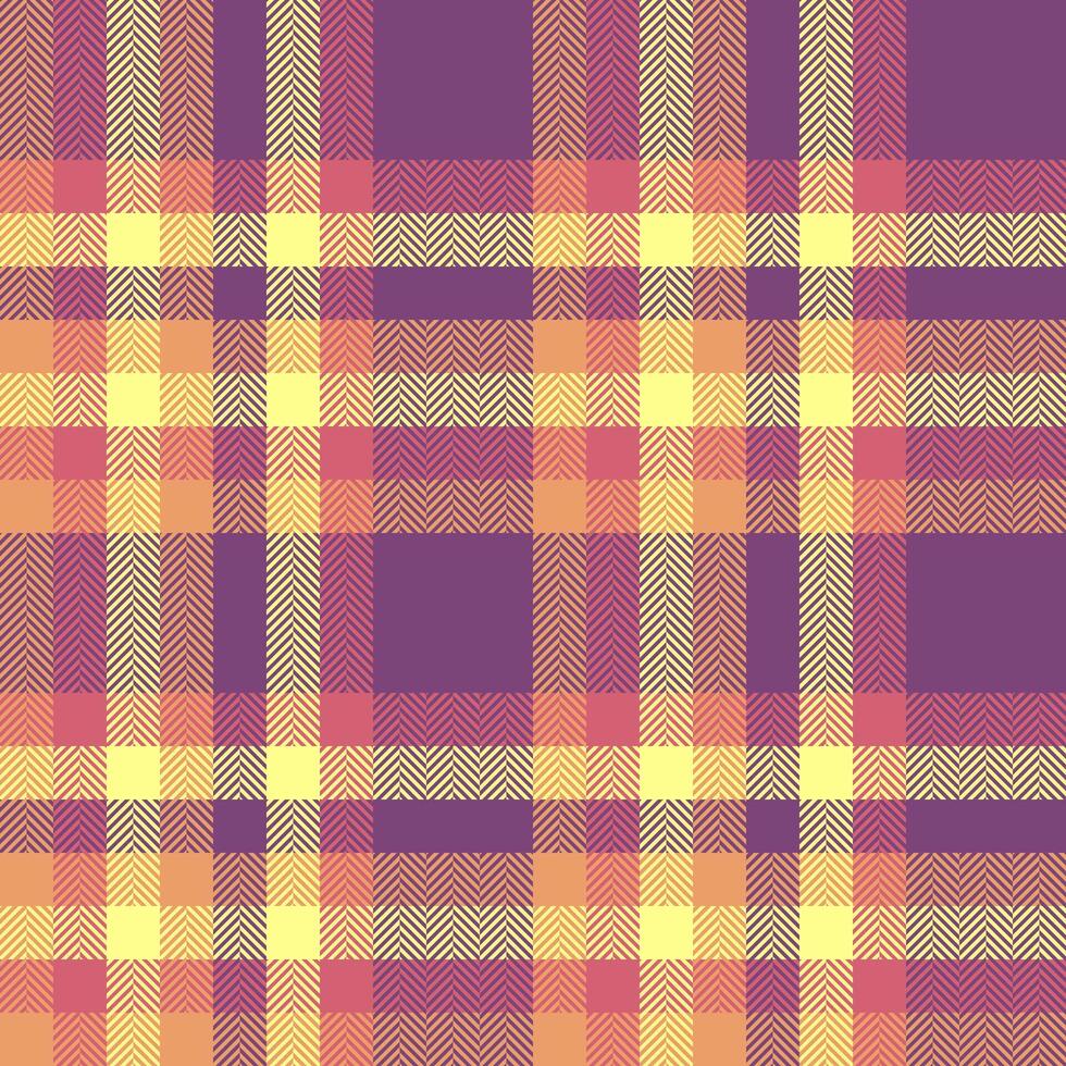 fundo vetor têxtil do desatado padronizar xadrez com uma Verifica textura tartan tecido.