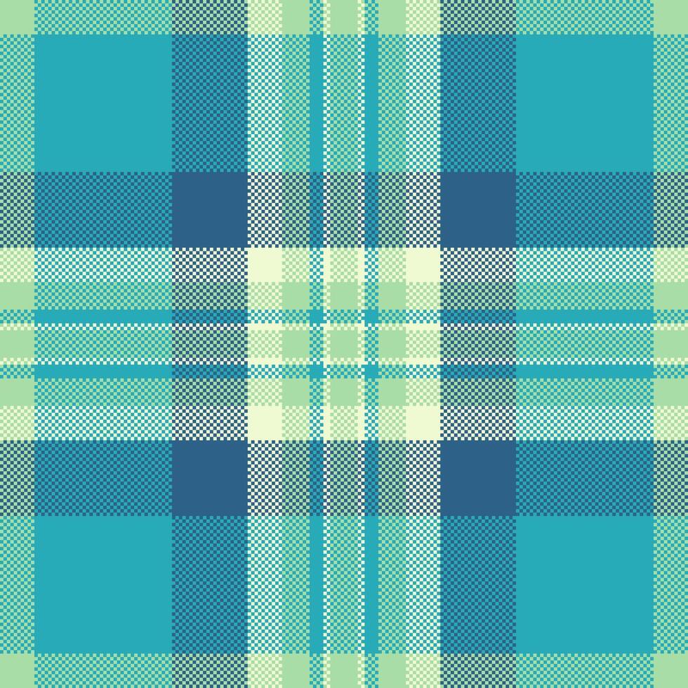 Verifica xadrez desatado do vetor fundo tartan com uma tecido textura padronizar têxtil.