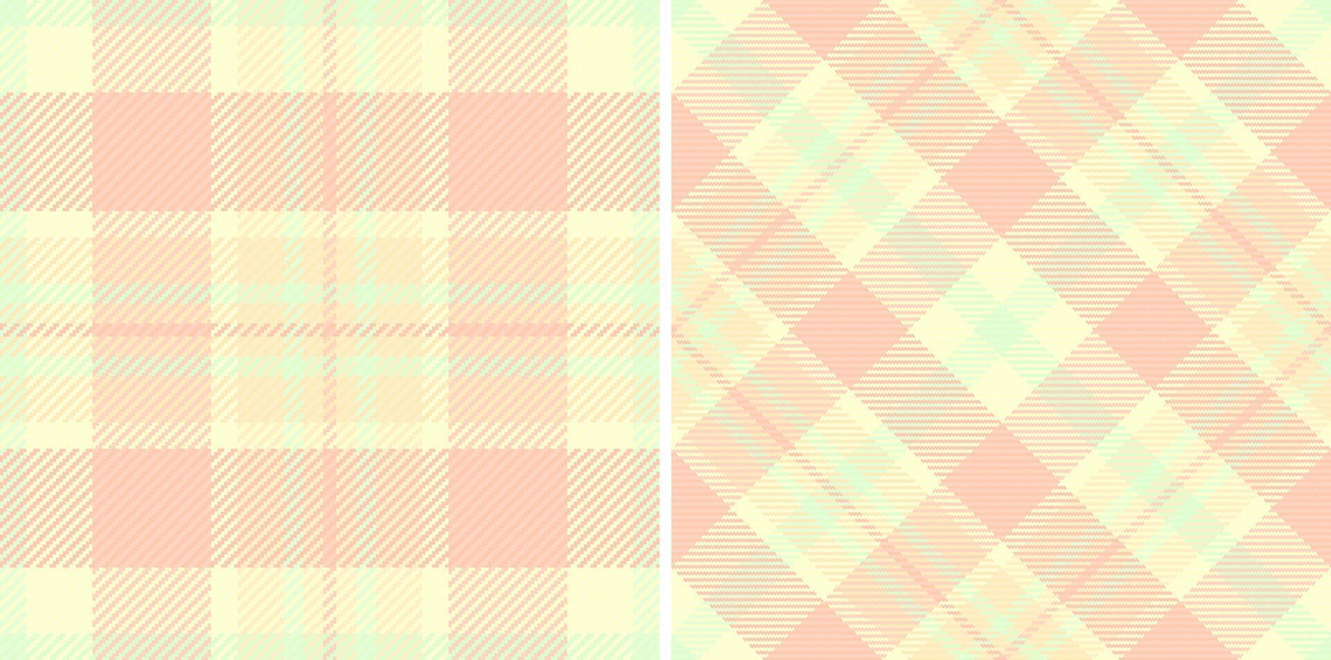 vetor padronizar textura do têxtil tartan xadrez com uma tecido desatado fundo verificar. conjunto dentro natureza cores. fita construir Ideias.