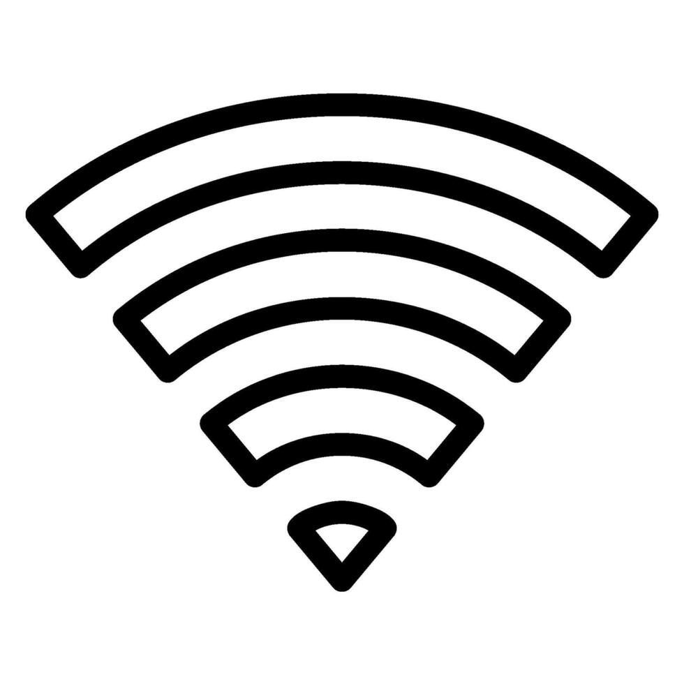 ícone de linha wi-fi vetor