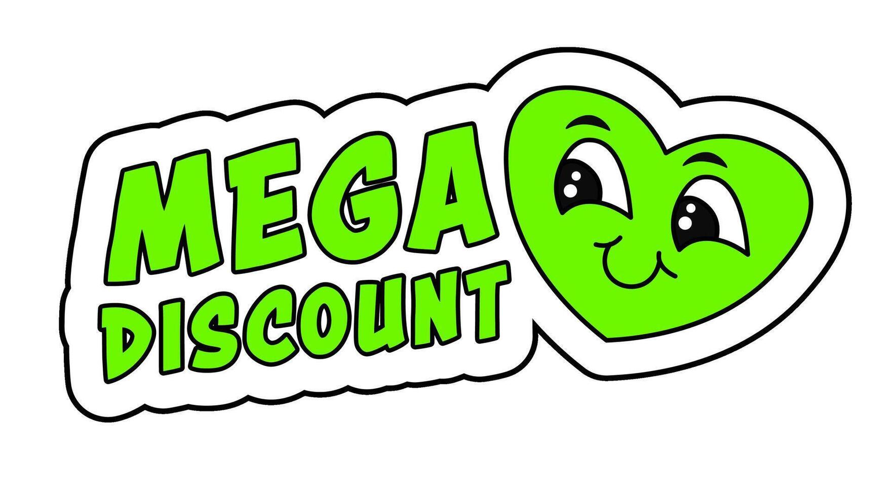 mega desconto, promocional ofertas em produtos vetor