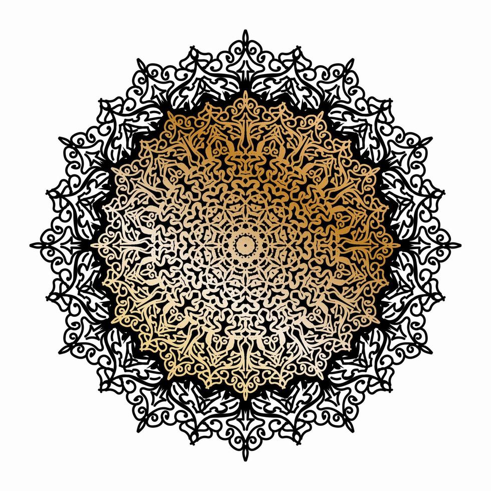 ilustração decorativa da mandala do sumário do conceito. vetor