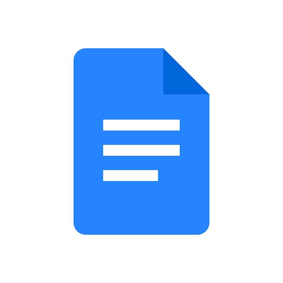 Google docs logotipo, ícone vetor
