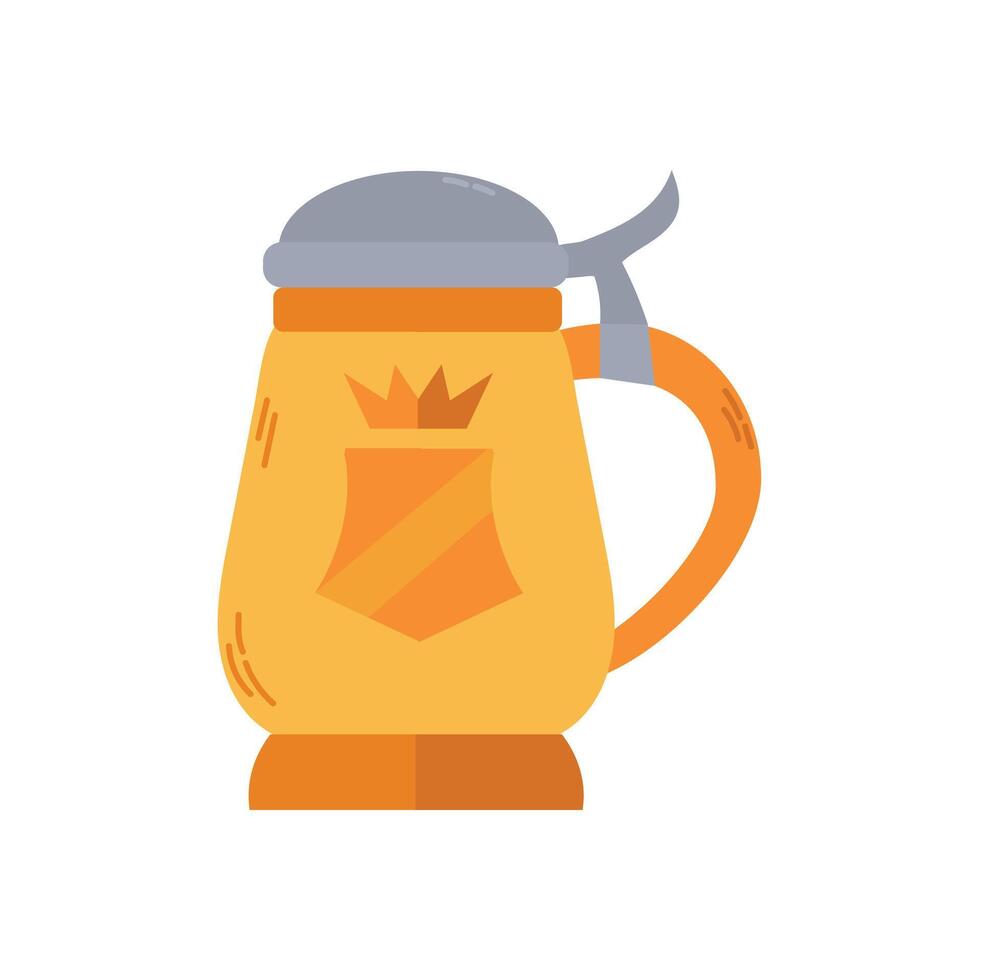 Cerveja stein ícone clipart avatar isolado vetor ilustração
