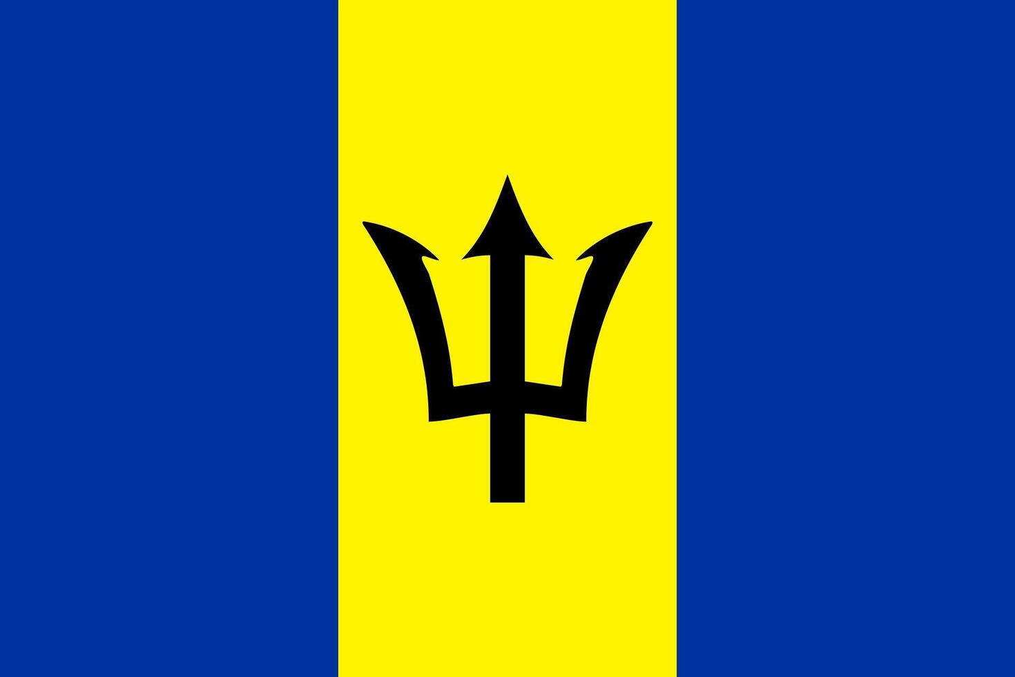 bandeira de barbados vetor