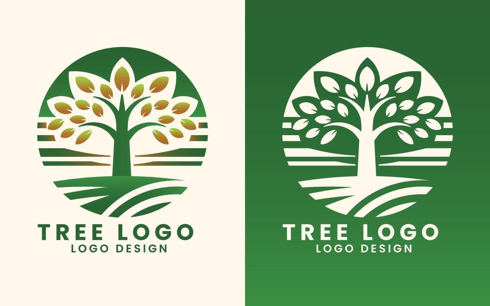 árvore folha natureza orgânico conceito vetor logotipo Projeto modelo