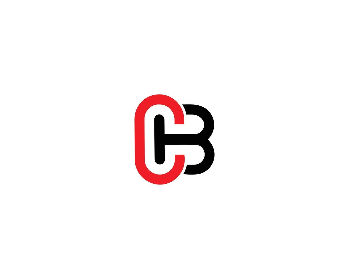 cb carta logotipo Projeto conceito vetor modelo.
