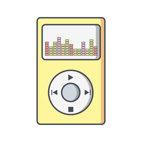 Music Player Icon Ilustração Vetor