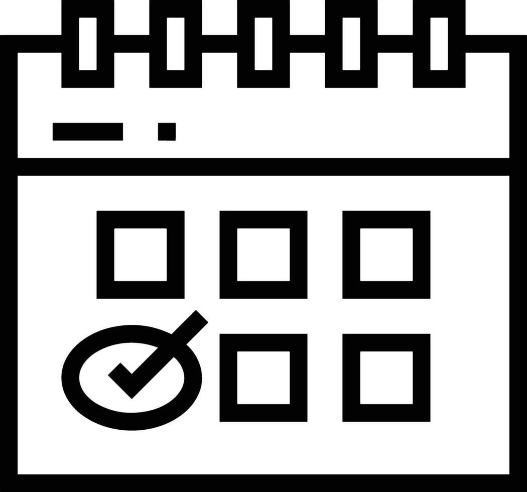 calendário cronograma ícone símbolo vetor imagem. ilustração do a moderno compromisso lembrete agenda símbolo gráfico Projeto imagem