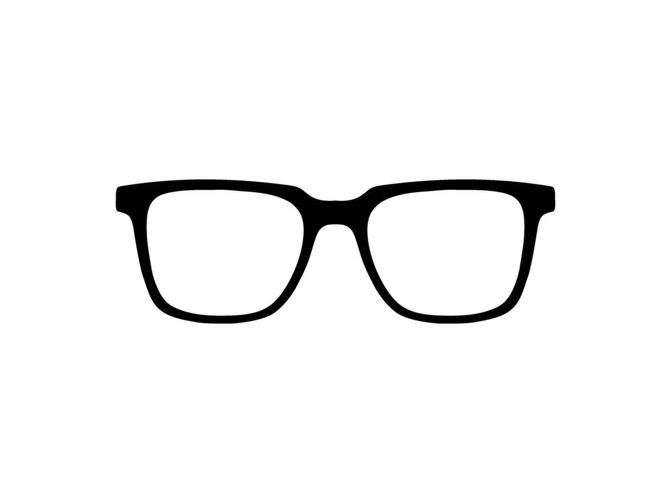 olho óculos silhueta, pictograma, frente visualizar, plano estilo, pode usar para logotipo grama, aplicativos, arte ilustração, modelo para avatar perfil imagem, local na rede Internet, ou gráfico Projeto elemento. vetor ilustração