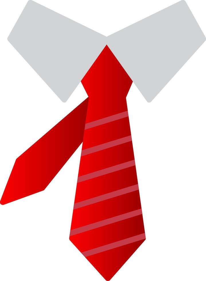 gravata plano gradiente ícone vetor