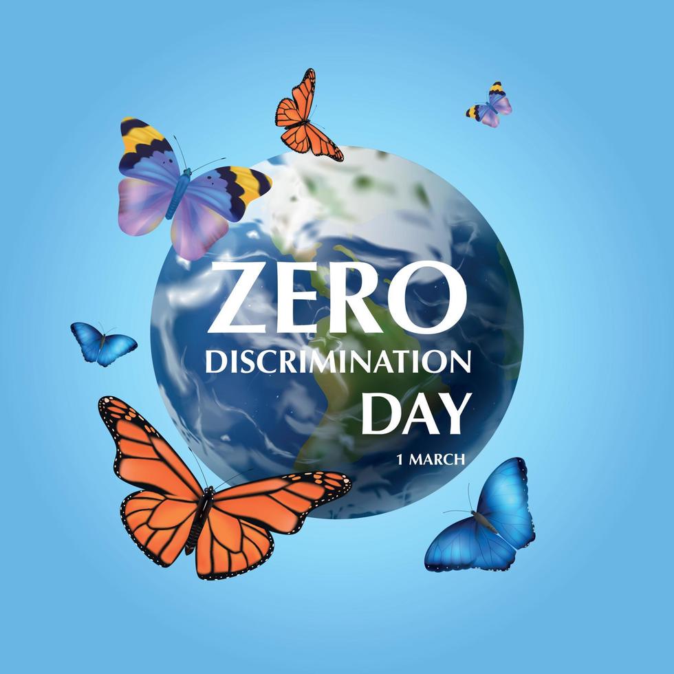 composição do mundo com zero discriminação vetor