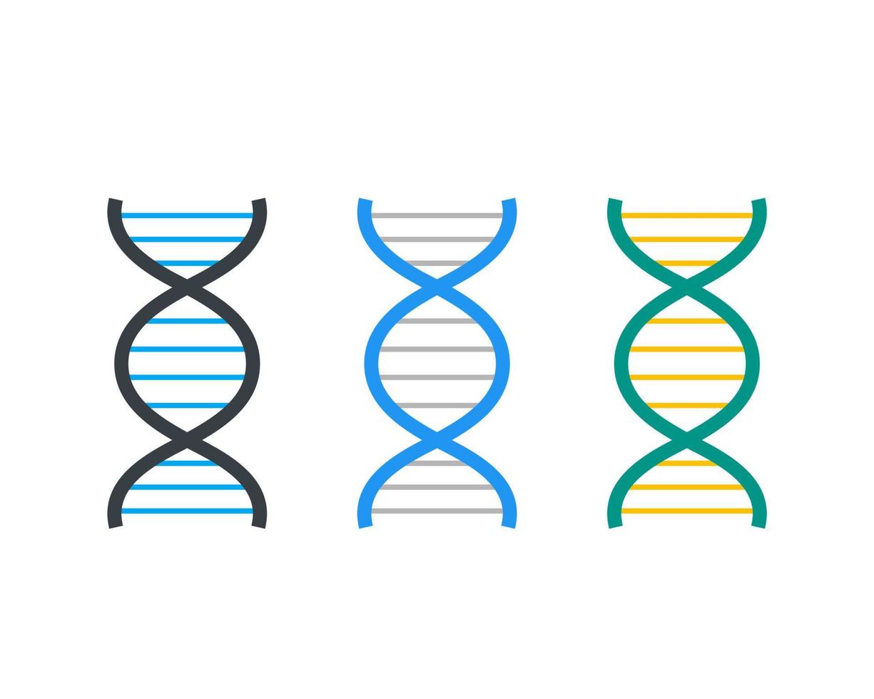 ícone de vetor de filamentos de DNA