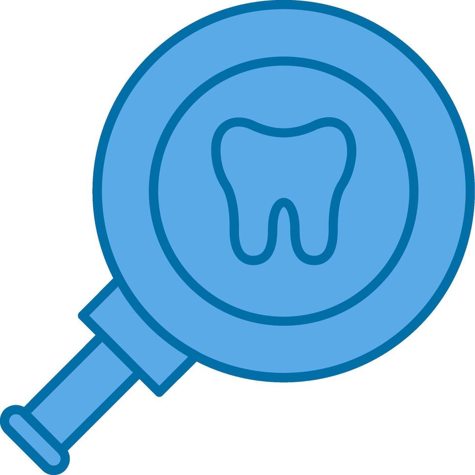 dental checar preenchidas azul ícone vetor